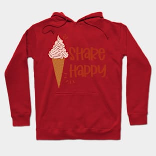 Ice cream share happy Hoodie